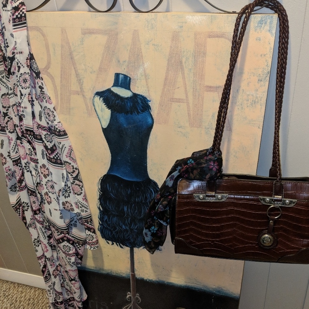 Bueno Brown Leather Bag New no tags